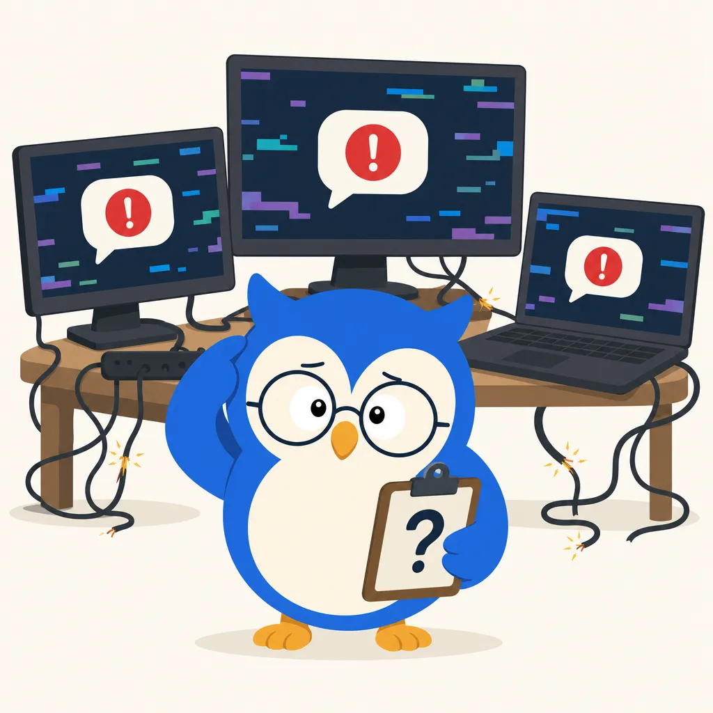 Quill the owl illustration for ChatGPT, Grok, and Claude all crashed at the same time